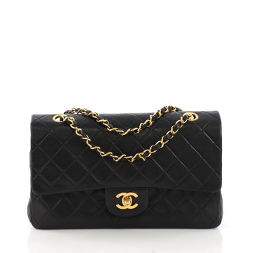 Chanel Vintage Classic Double Flap Bag Quilted Lambskin Medium 3623263