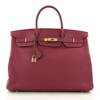 Hermes Birkin Handbag Pink Togo With Gold Hardware 40 3624701
