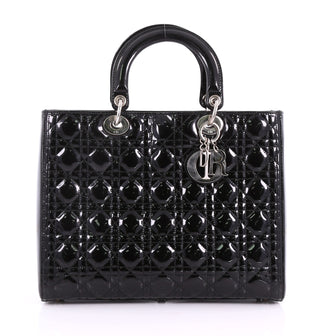 Christian Dior Lady Dior Handbag Cannage Quilt Patent 3625401
