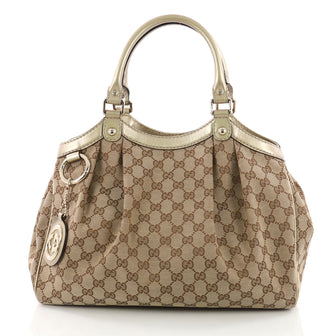Gucci Sukey Tote GG Canvas Medium Brown 3626001