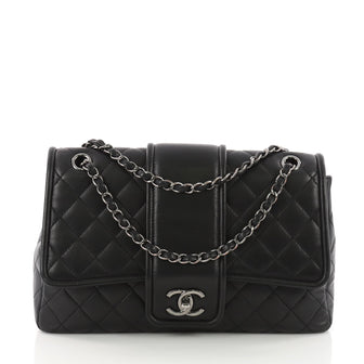 Chanel Elementary Chic Flap Bag Quilted Lambskin Large 3627203