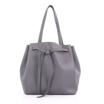 Celine Phantom Tie Cabas Tote Leather Small Gray 3627905