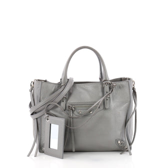 Papier A4 Zip Around Classic Studs Handbag Leather Mini