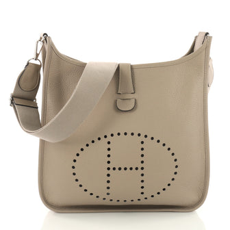 Hermes Evelyne Crossbody Gen III Togo GM Brown 3629703