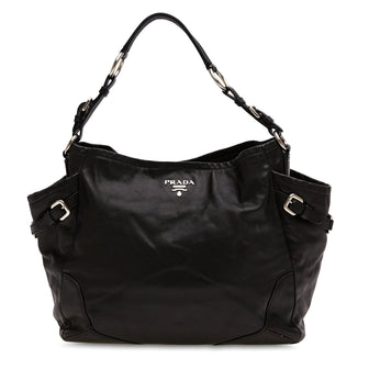 Side Pocket Handbag Leather