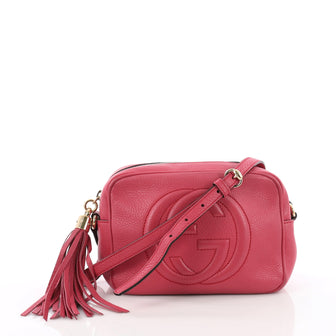 Gucci Soho Disco Crossbody Bag Leather Small Pink 3630501