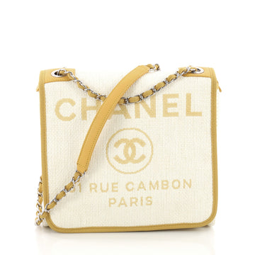 Deauville Messenger Bag Raffia Small