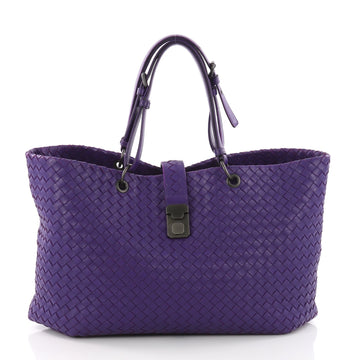 Bottega Veneta Capri Tote Intrecciato Nappa Large Purple 3632001