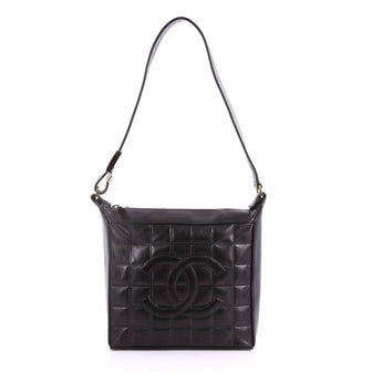 Chanel Chocolate Bar CC Shoulder Bag Quilted Leather 3632802