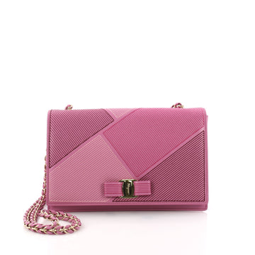 Salvatore Ferragamo Ginny Crossbody Bag Stitched Leather 3634501