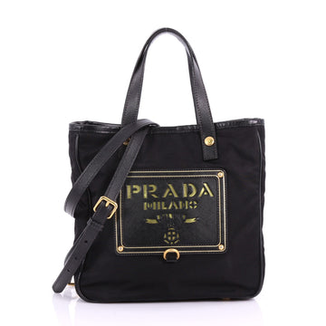 Prada Logo Tote Tessuto Medium 3634704