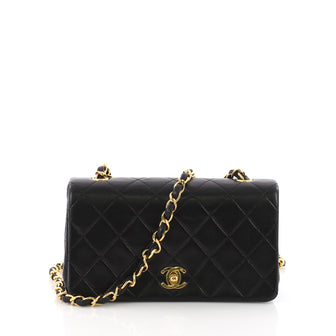 Chanel Vintage 3 Way Full Flap Bag Quilted Lambskin Mini 3634739