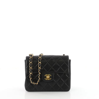 Chanel Vintage Square Classic Single Flap Bag Quilted 3634742