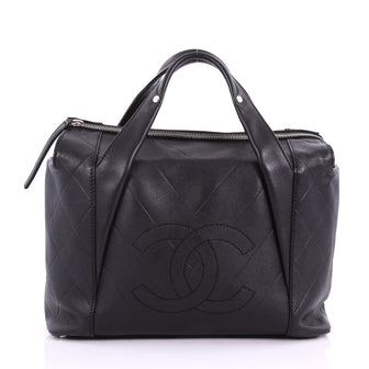 All Day Long Tote Chevron Leather Medium