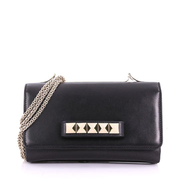 Valentino Va Va Voom Clutch Leather Medium Black 3634764