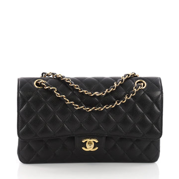 Chanel Classic Double Flap Bag Quilted Caviar Medium 3637901