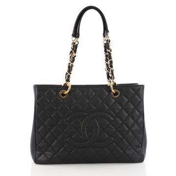 Chanel Grand Shopping Tote Quilted Caviar Black 3639801