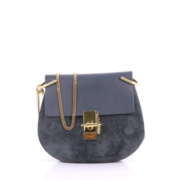 Chloe Drew Crossbody Bag Leather and Suede Small 3642601