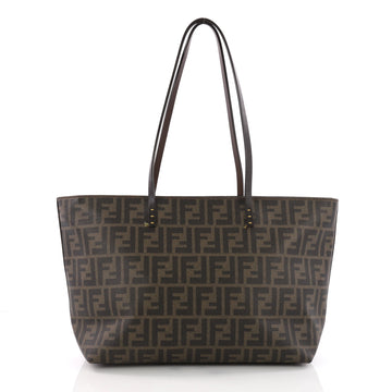 Fendi Roll Tote Zucca Coated Canvas Medium Brown 3644901