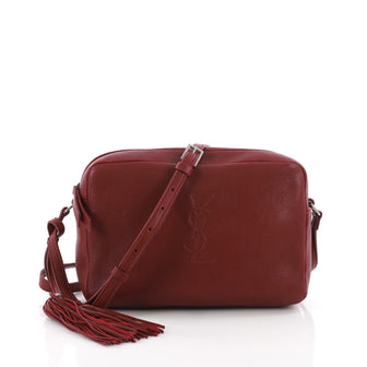 Saint Laurent Lou Camera Bag Leather Small Red 3645201