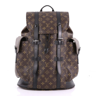 Louis Vuitton Christopher Backpack Macassar Monogram Canvas PM Brown 3647601