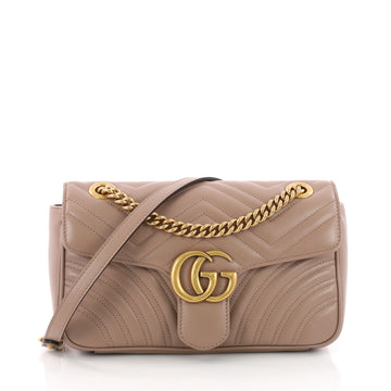  Gucci GG Marmont Flap Bag Matelasse Leather Small 3647801
