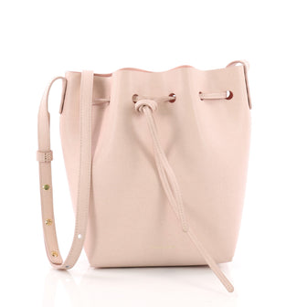 Mansur Gavriel Bucket Bag Leather Mini Pink 3648101