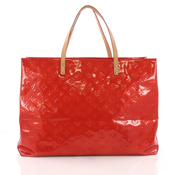 Louis Vuitton Reade Handbag Monogram Vernis GM Red 36490/101