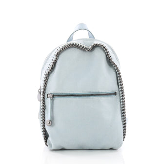 falabella mini backpack white Stella McCartney Falabella Front Zip Backpack Shaggy Deer 36490116