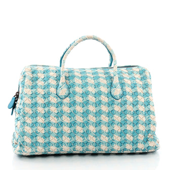 Bottega Veneta Zip Satchel Printed Intrecciato Nappa 36490141