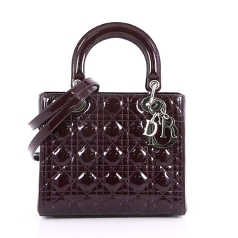 Christian Dior Lady Dior Handbag Cannage Quilt Patent 3649052