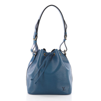 Louis Vuitton Petit Noe Handbag Epi Leather Blue 3649054
