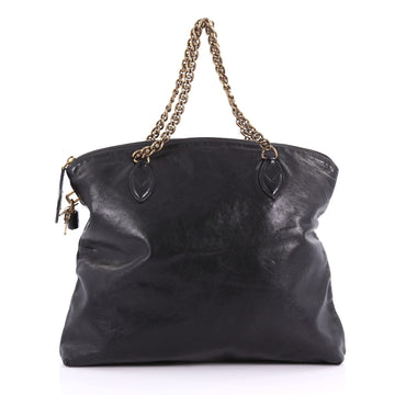 Louis Vuitton Lockit Chain Handbag Boudoir Leather 3649067