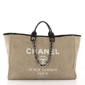 Deauville Chain Tote Canvas XL