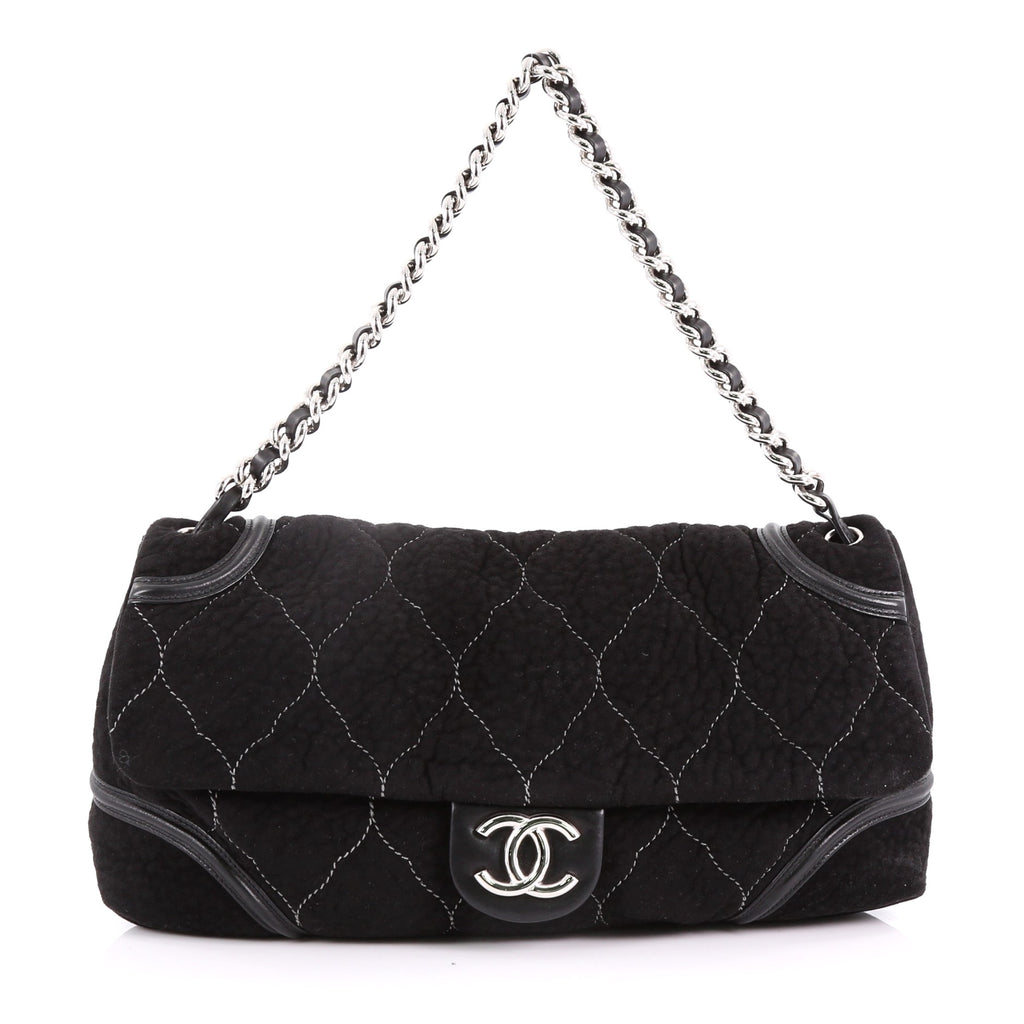 Buy Chanel Rodeo Drive Flap Bag Quilted Microsuede Large 3649076