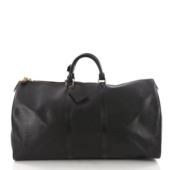 Louis Vuitton Keepall Bag Epi Leather 60 Black 3649097