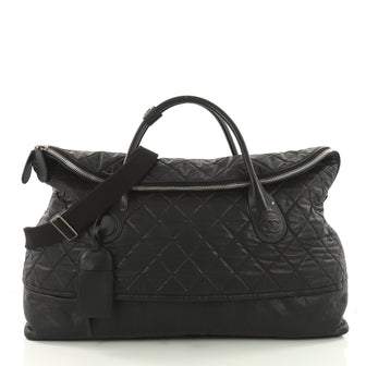 Chanel Horizontal Sport Weekender Bag Quilted Coated 3649603