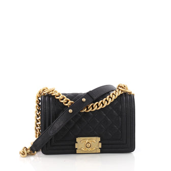 Chanel Boy Flap Bag Quilted Caviar Small 3649703