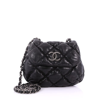 Bubble Shoulder Bag Quilted Lambskin Small
