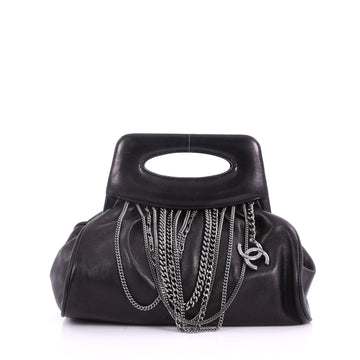 Chanel Vintage Enchained Frame Bag Leather Small 3649911