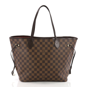 Louis Vuitton Neverfull NM Tote Damier MM  Brown 36501/01