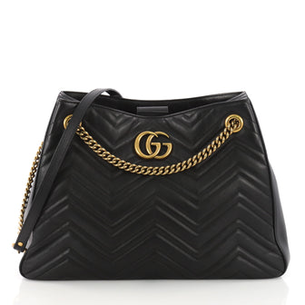 Gucci GG Marmont Chain Shoulder Bag Matelasse Leather 3651203