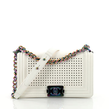 Chanel Boy Flap Bag LED Perforated Leather Small 3651401