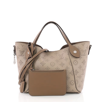 Louis Vuitton Hina Handbag Mahina Leather PM Neutral 36519/02