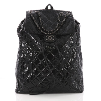 Chanel Supermarket Backpack Quilted Patent XL 3652001