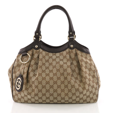 Gucci Sukey Tote GG Canvas Medium Brown 36521/01