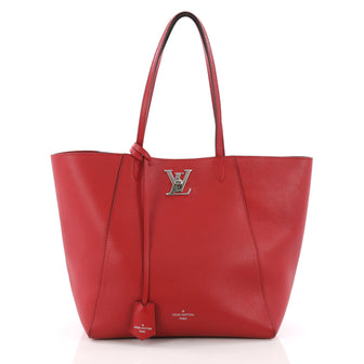 Louis Vuitton Lockme Cabas Leather Red 3654303