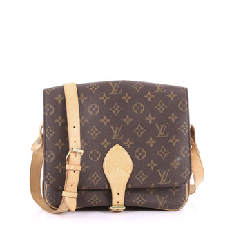 Louis Vuitton Cartouchiere Handbag Monogram Canvas GM  Black 36545/04