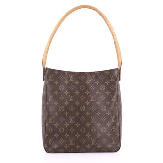 Louis Vuitton Looping Handbag Monogram Canvas GM Brown 36545/06