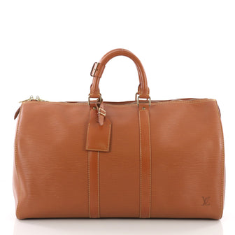 Louis Vuitton Brown Keepall Bag Epi Leather 45 36554/01